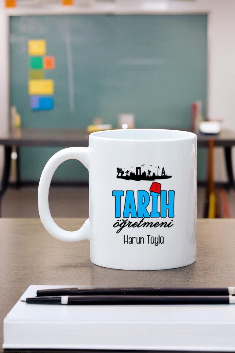 Tarih Öğretmenine Hediye Beyaz Kupa Bardak