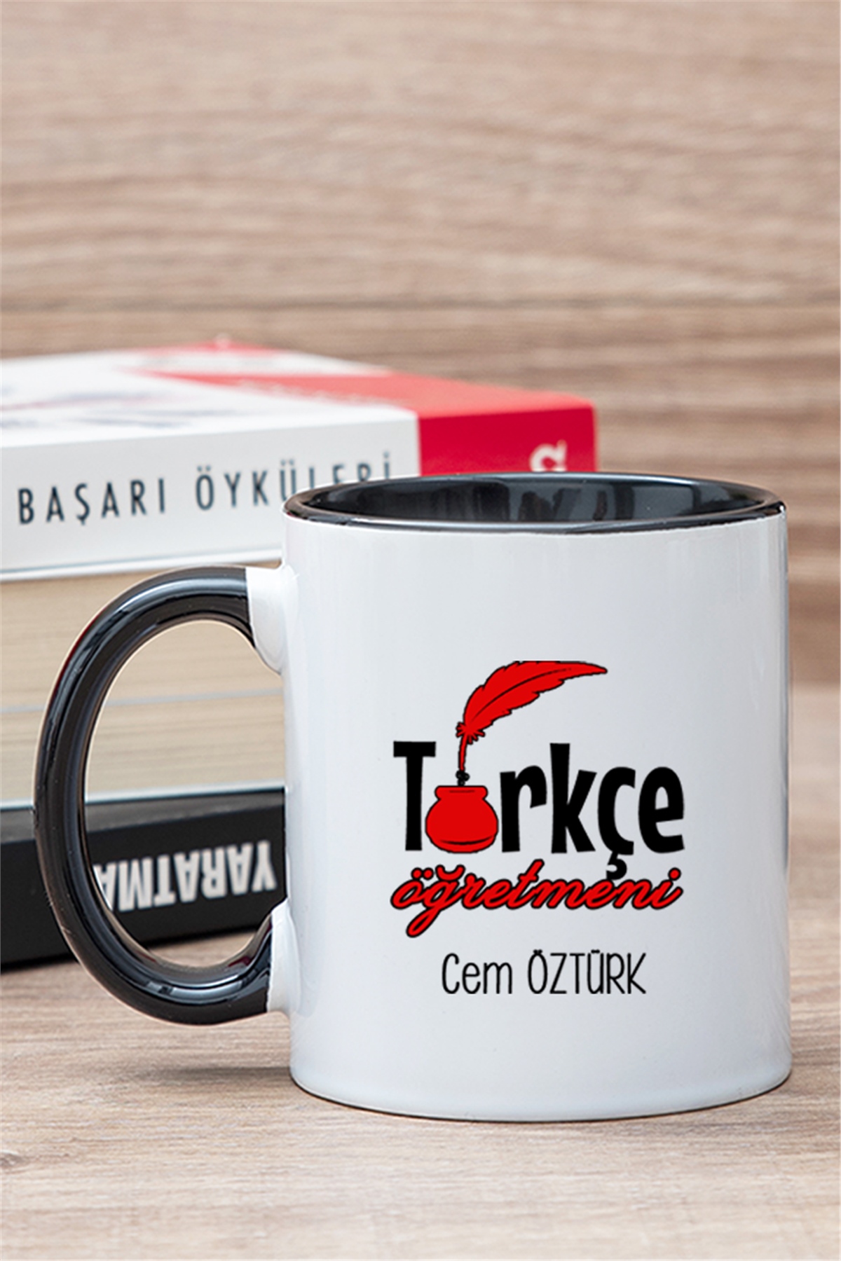Türkçe Öğretmeni İçi Renkli Kupa Bardak