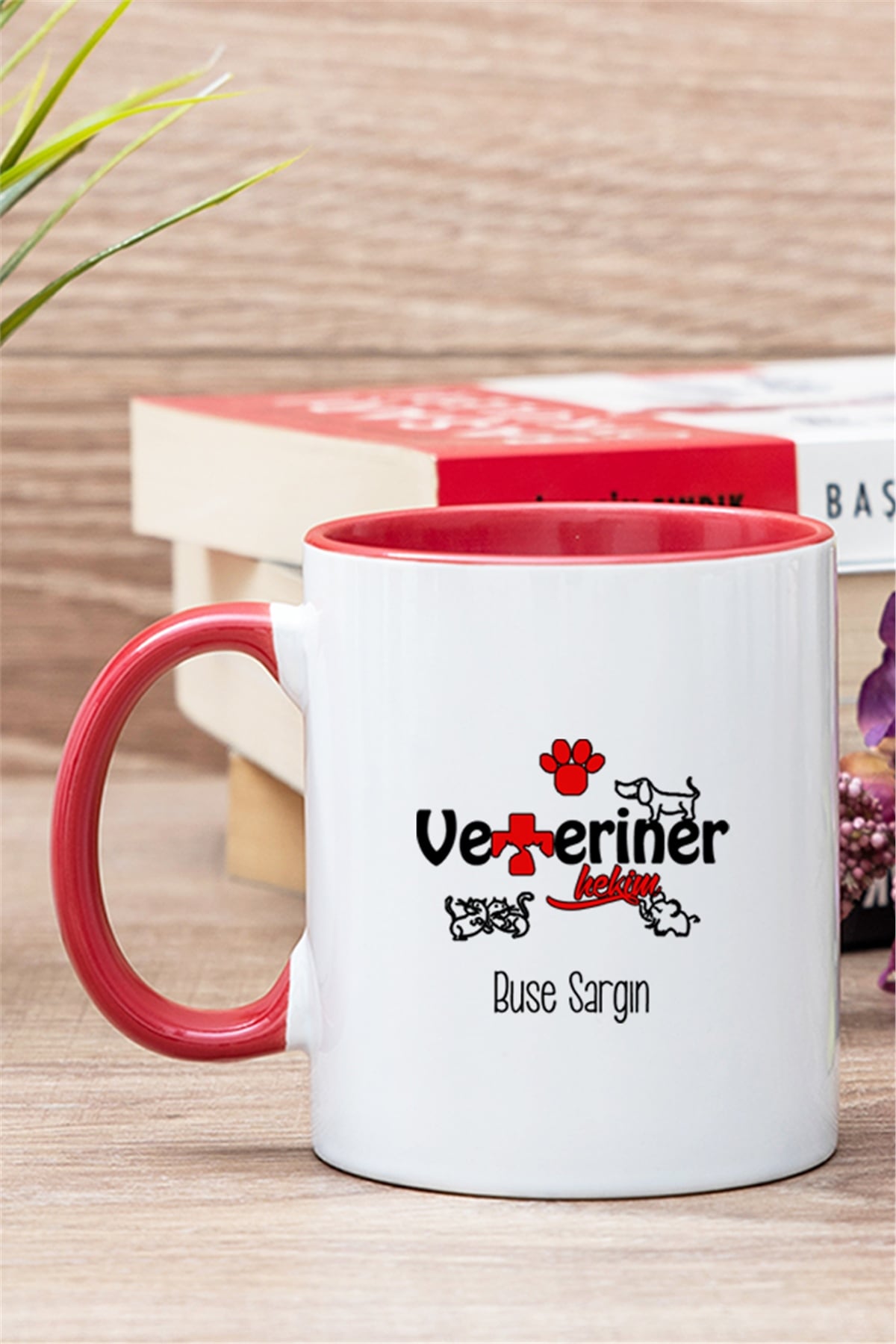 Veteriner Hekimi İçi Renkli Kupa Bardak