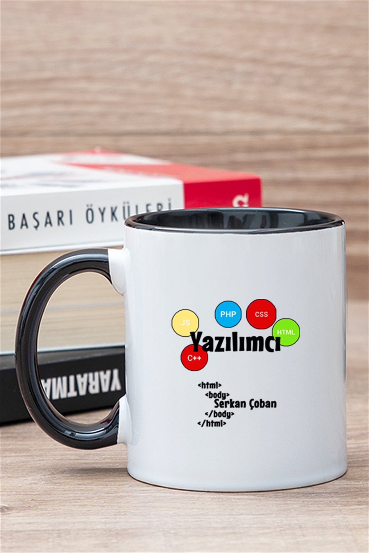 Yazılımcı İçi Renkli Kupa Bardak