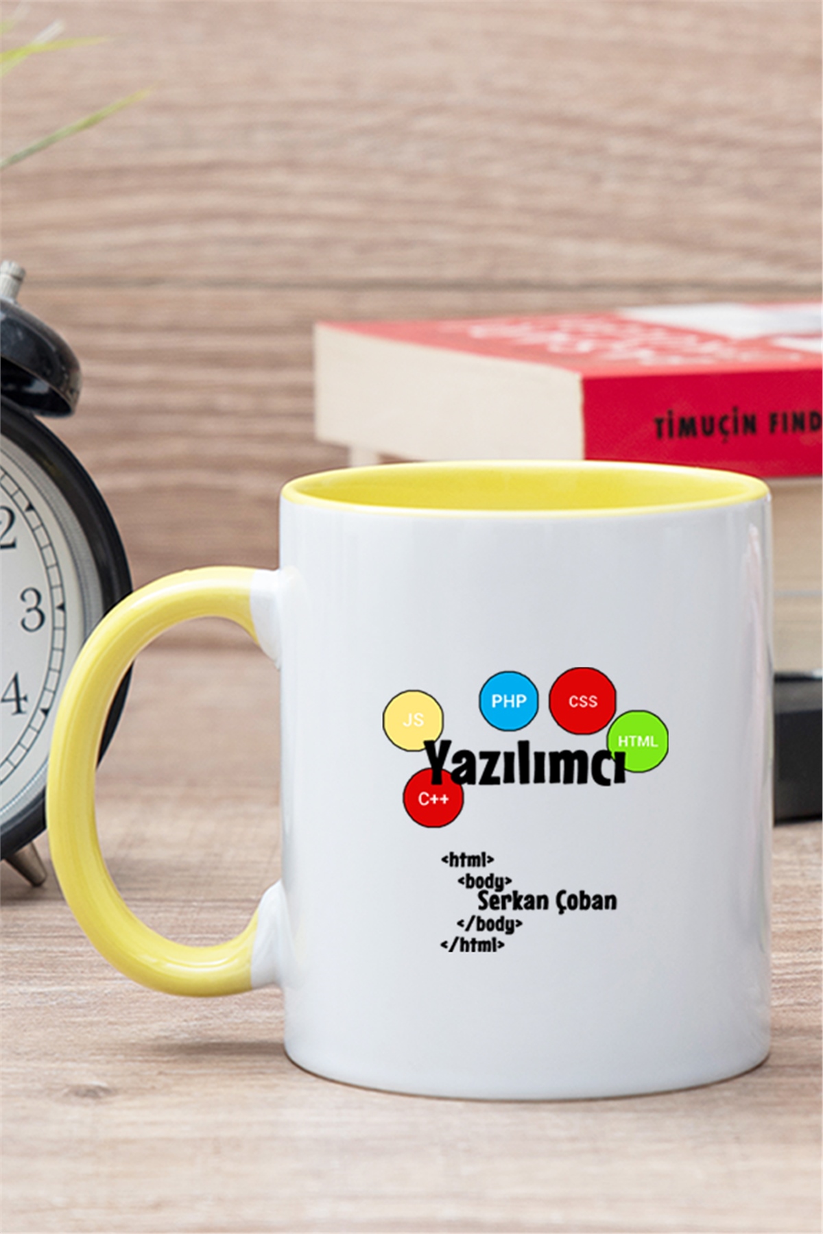 Yazılımcı İçi Renkli Kupa Bardak