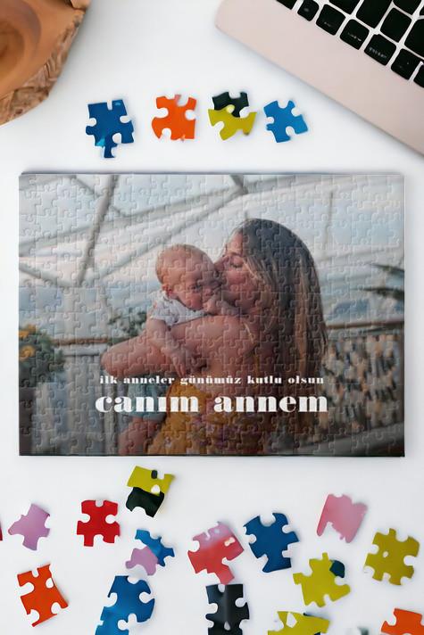 Yeni Anneye İlk Anneler Günü Hediyesi Fotoğraflı Puzzle