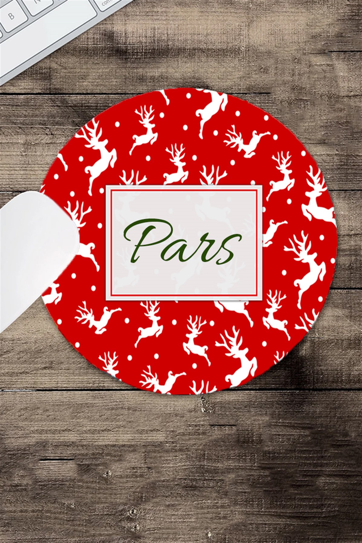 Yılbaşı Hediyesi Geyik Tasarımlı Mouse Pad