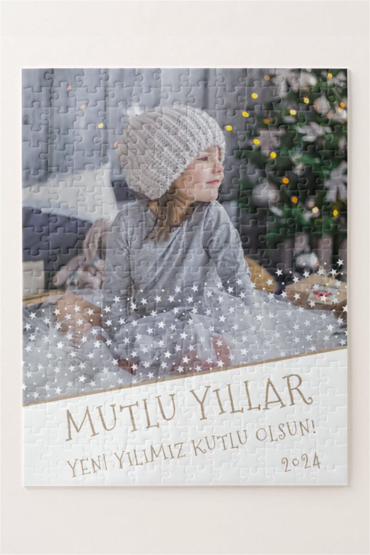 Yılbaşı Hediyesi Mutlu Yıllar Temalı Fotoğraflı Puzzle