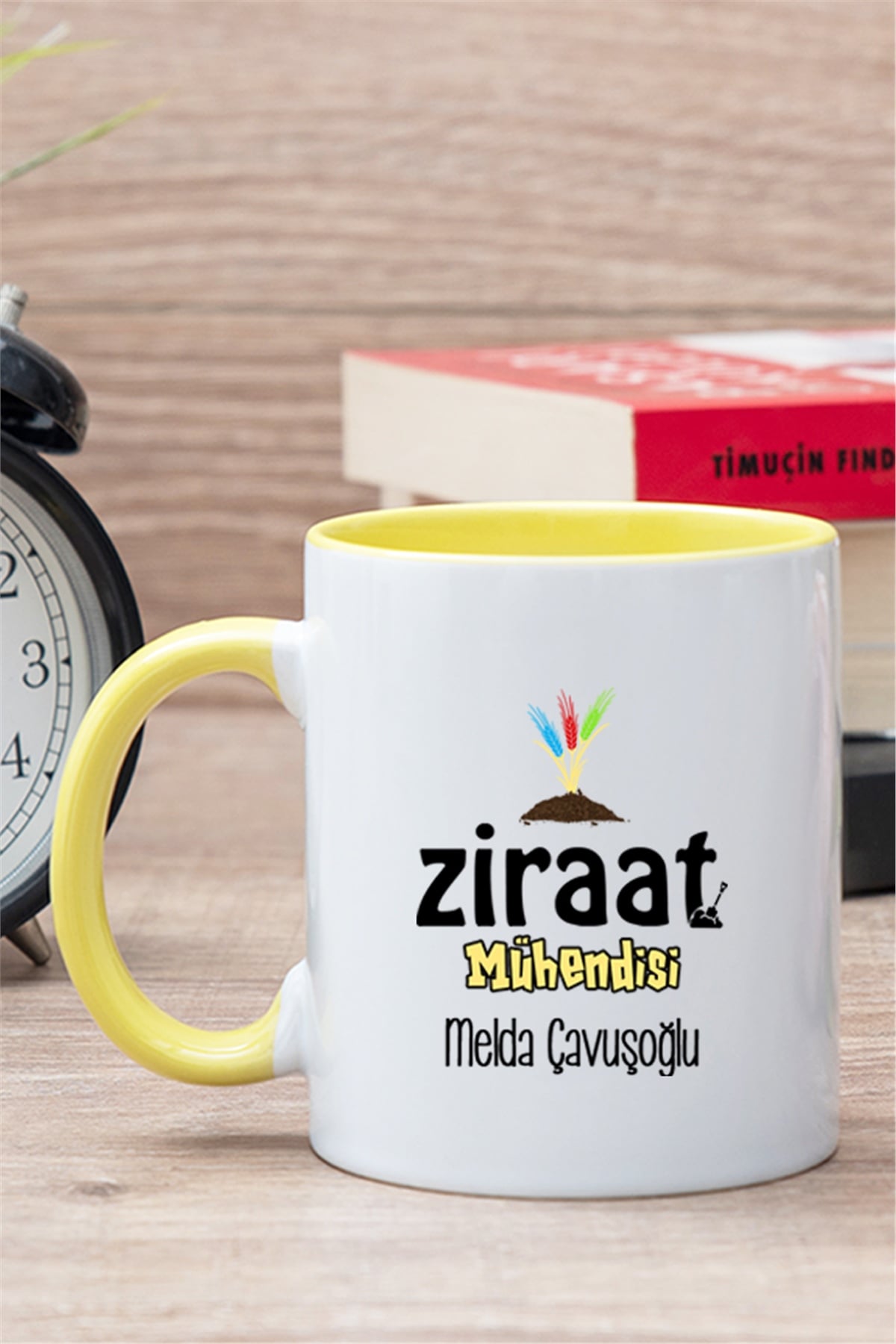 Ziraat Mühendisi İçi Renkli Kupa Bardak