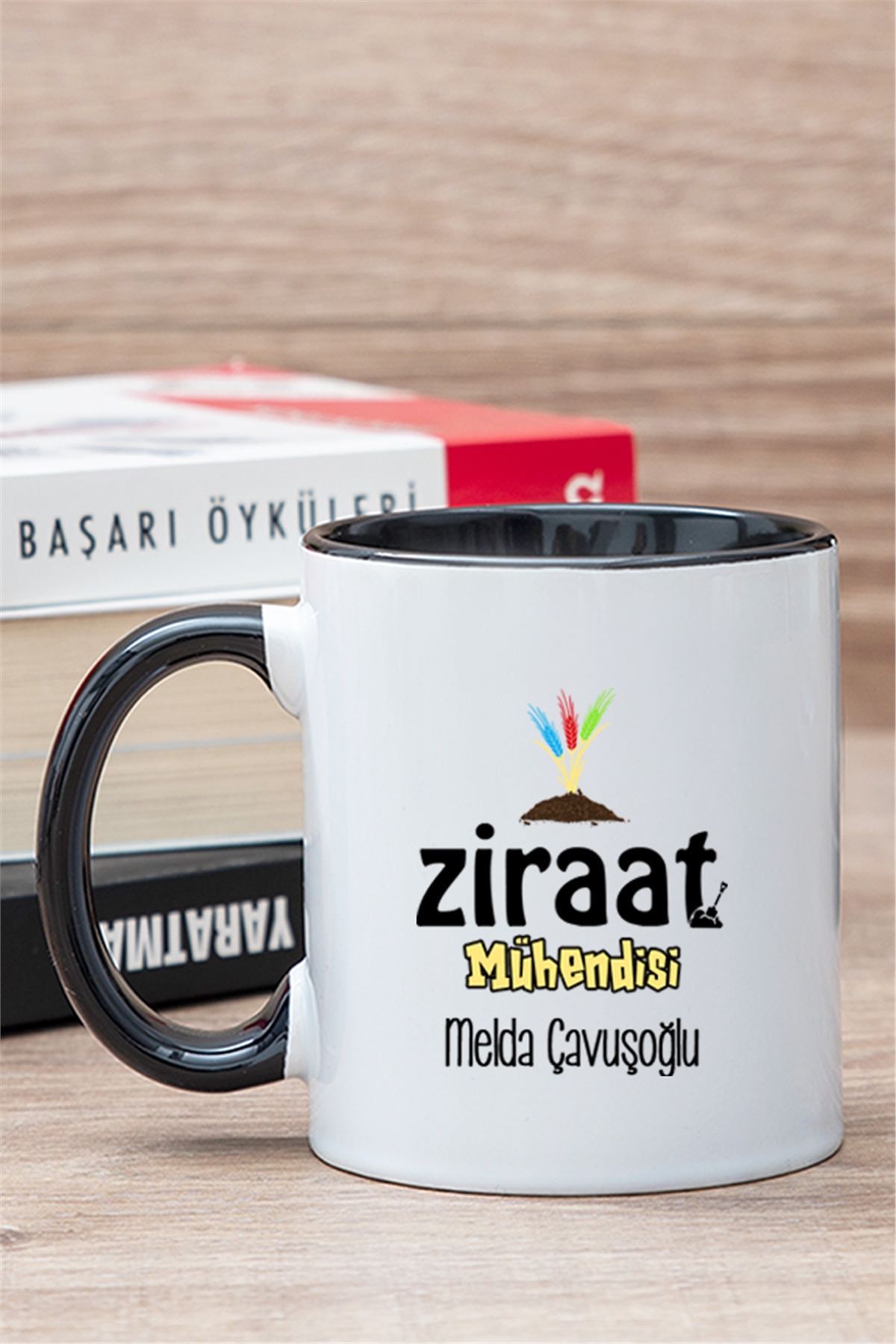 Ziraat Mühendisi İçi Renkli Kupa Bardak