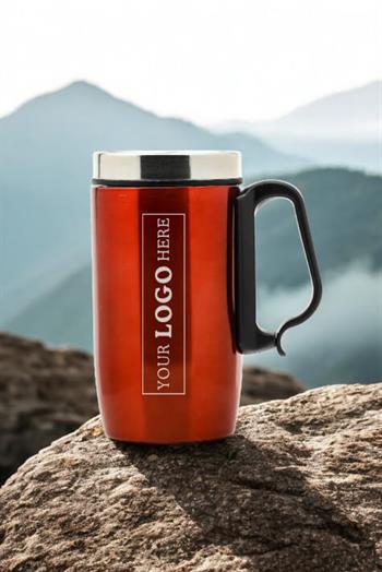 280ml Logo Baskılı Promosyon Kırmızı Termos Bardak 4035-PAK