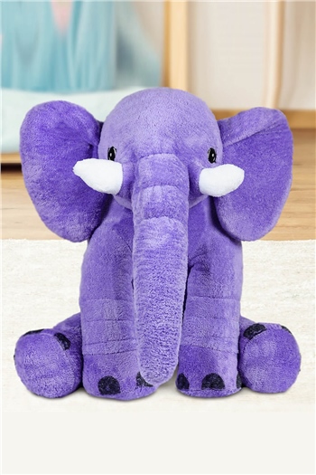 80 cm Uyku Arkadaşı Mor Peluş Fil