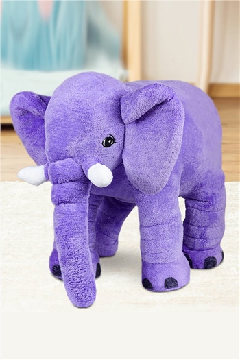 80 cm Uyku Arkadaşı Mor Peluş Fil