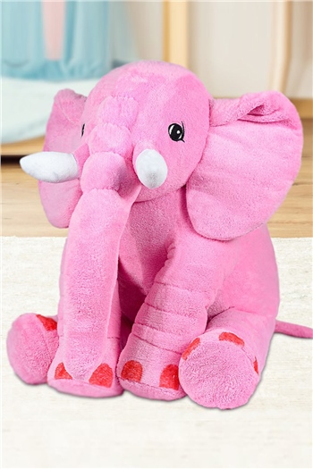 80 cm Uyku Arkadaşı Pembe Peluş Fil