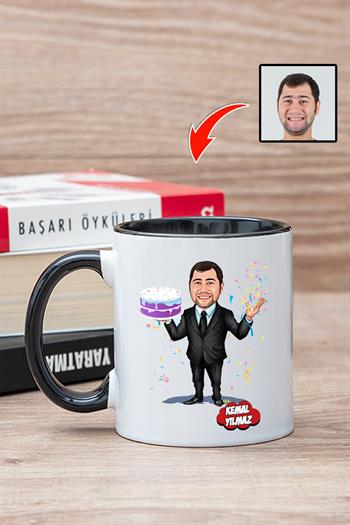 Abiye Doğum Günü Hediyesi Karikatürlü Kupa Bardak
