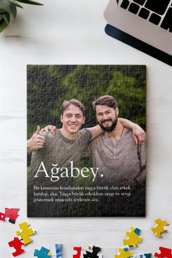 Abiye Hediye Fotoğraf Baskılı Dikdörtgen Puzzle