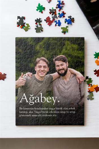 Abiye Hediye Fotoğraf Baskılı Dikdörtgen Puzzle