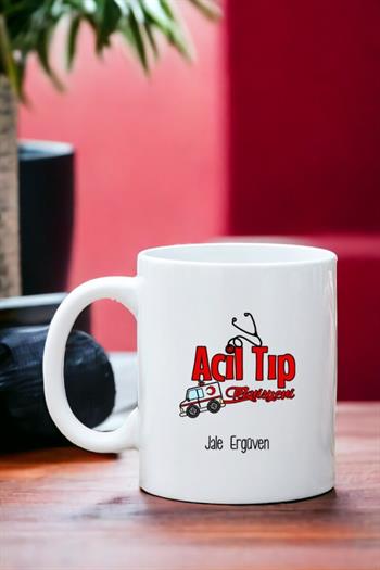 Acil Tıp Teknisyenine Hediye Beyaz Kupa Bardak