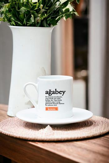 Ağabey Kelime Anlamı Beyaz Türk Kahvesi Fincanı