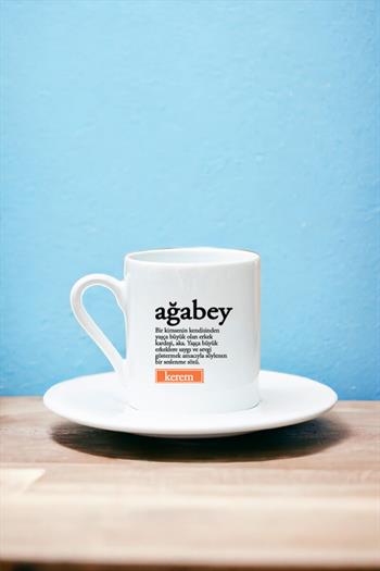 Ağabey Kelime Anlamı Beyaz Türk Kahvesi Fincanı