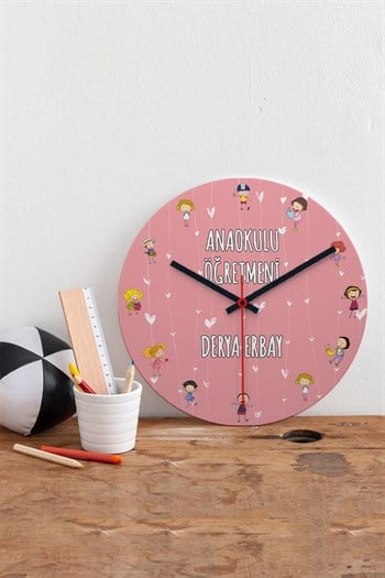 Anaokulu Öğretmenine Hediye Duvar Saati