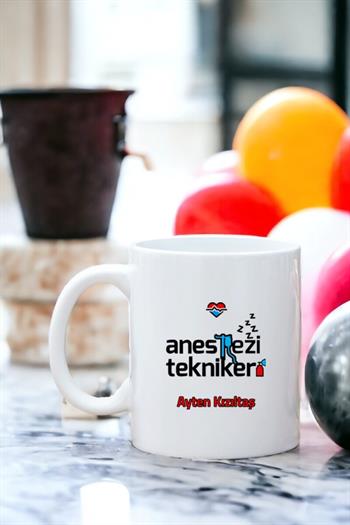 Anestezi Teknikerine Hediye Beyaz Kupa Bardak