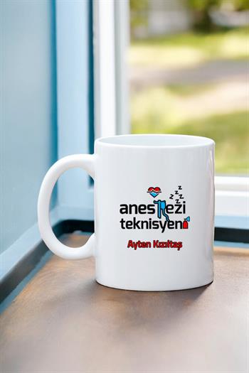 Anestezi Teknisyenine Hediye Beyaz Kupa Bardak