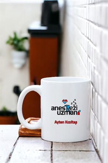 Anestezi Uzmanına Hediye Beyaz Kupa Bardak