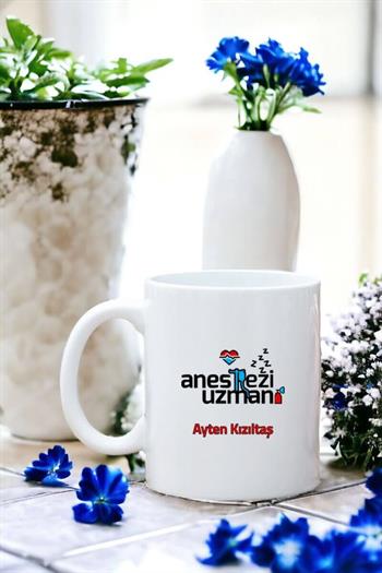 Anestezi Uzmanına Hediye Beyaz Kupa Bardak