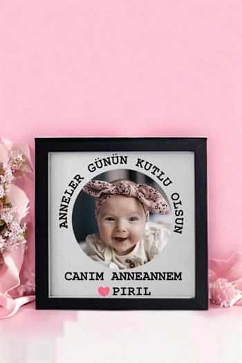 Anneanneye Hediye Fotoğraflı Kare Çerçeve