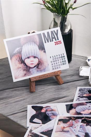 Anneler Günü Hediyesi Fotoğraflı Yatay Masa Takvimi
