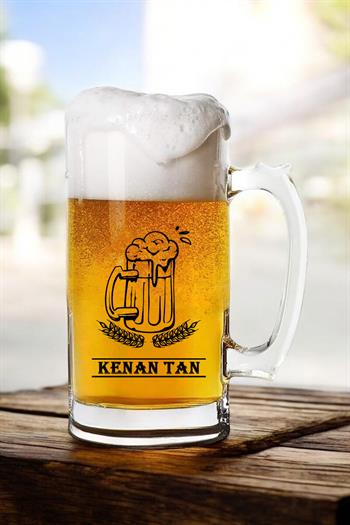 Arkadaşa Doğum Günü Hediyesi Baskılı Bira Bardağı