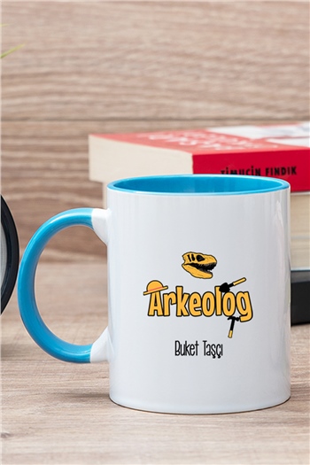 Arkeolog İçi Renkli Kupa Bardak