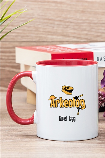 Arkeolog İçi Renkli Kupa Bardak