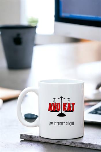 Avukata Hediye Beyaz Kupa Bardak