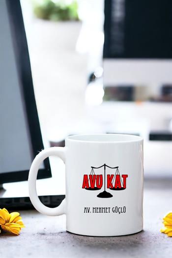 Avukata Hediye Beyaz Kupa Bardak