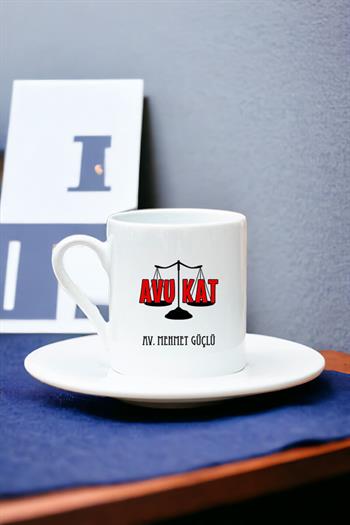 Avukat Beyaz Türk Kahvesi Fincanı
