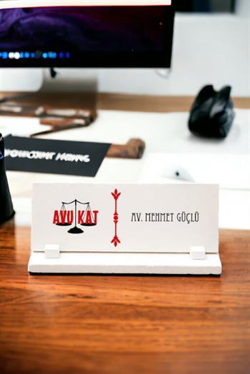 Avukat Taş Masa İsimliği