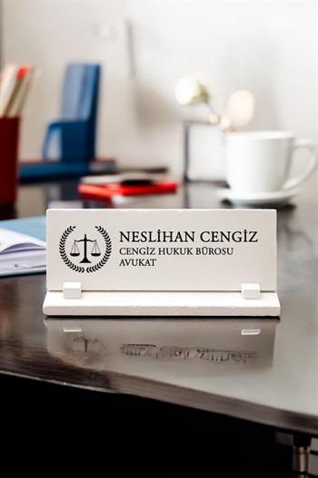 Avukata Hediye Kişiye Özel Masa Üstü İsimlik