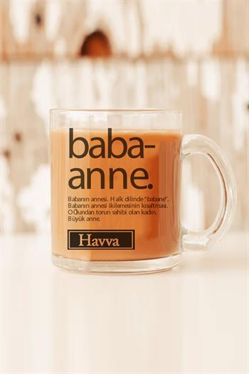 Babaanneye Anlamlı Anneler Günü Hediyesi Cam Kupa Bardak