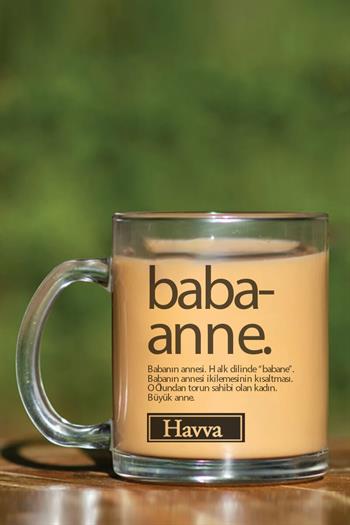 Babaanneye Anlamlı Anneler Günü Hediyesi Cam Kupa Bardak