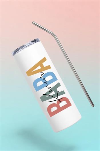 Babaya Hediye İsim Yazılı Çelik Termos Bardak