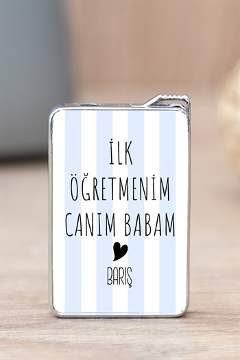 Babaya Öğretmenler Günü Hediyesi İsimli Çakmak