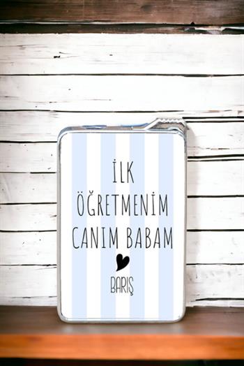 Babaya Öğretmenler Günü Hediyesi İsimli Çakmak