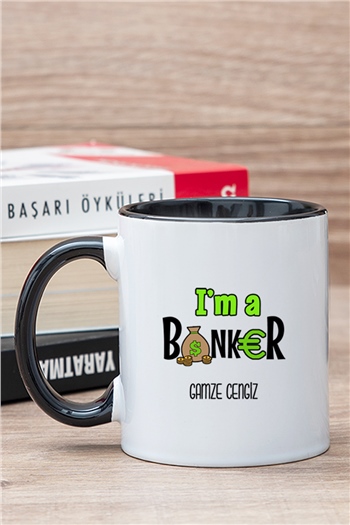 Bankacı İçi Renkli Kupa Bardak