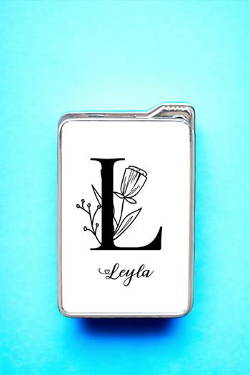 Baş Harfli Çiçek Tasarım Çakmak