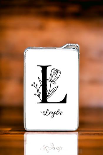 Baş Harfli Çiçek Tasarım Çakmak