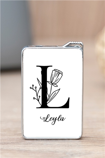 Baş Harfli Çiçek Tasarım Çakmak