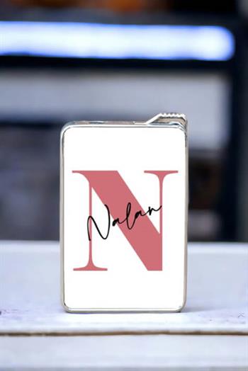 Baş Harfli Üzeri İsim Yazılı Çakmak