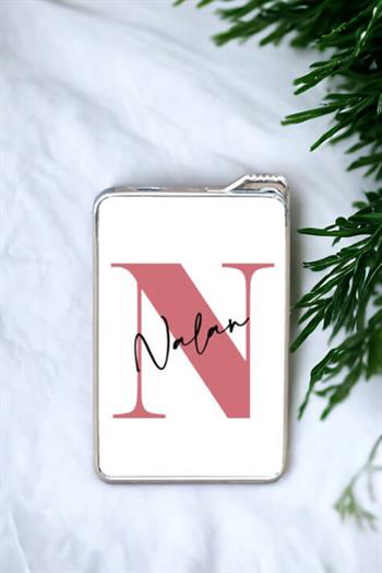 Baş Harfli Üzeri İsim Yazılı Çakmak