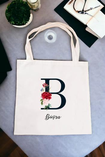 Baş Harfli ve İsimli Bez Çanta
