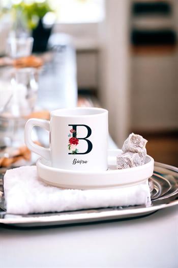 Baş Harfli ve İsimli Concept Türk Kahvesi Fincanı