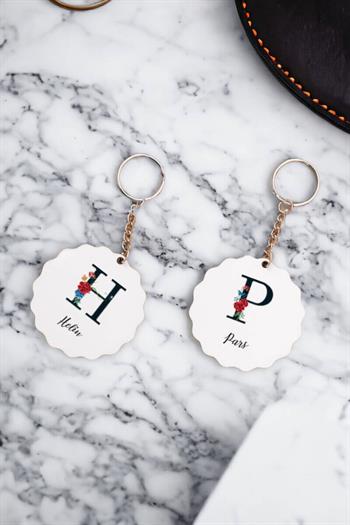 Baş Harfli ve İsimli İkili Anahtarlık