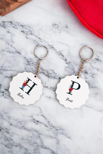 Baş Harfli ve İsimli İkili Anahtarlık